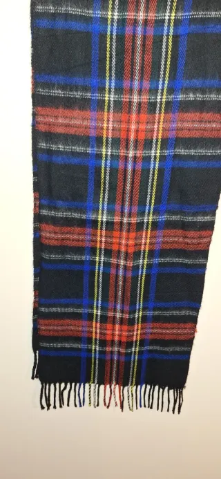 Bufanda de cuadros multicolor