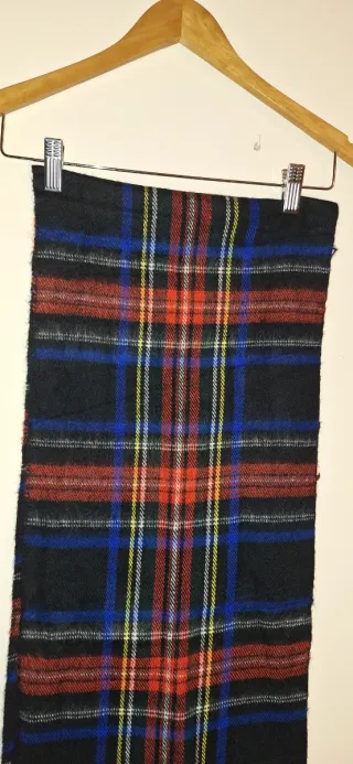 Bufanda de cuadros multicolor