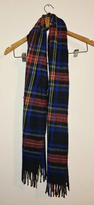 Bufanda de cuadros multicolor