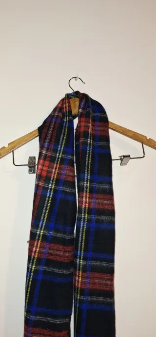 Bufanda de cuadros multicolor