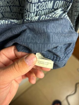 Camisa Moschino Vintage Y2K Azul/Gris