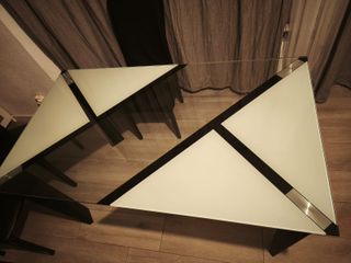 Mesa de comedor cristal 140x80 cm