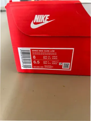 Nike Dunk Low Blanco y Azul Talla 39