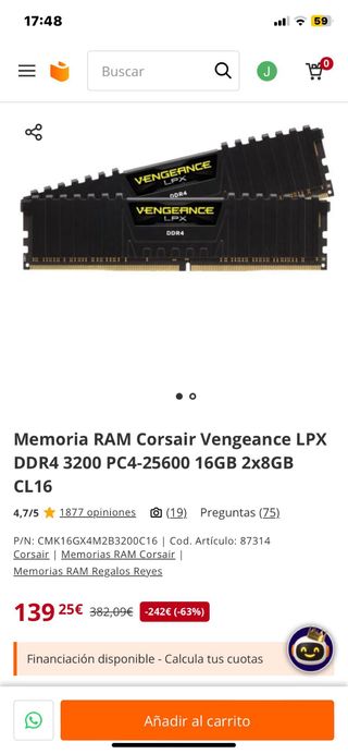 PC Sobremesa 1TB - RAM:16GB