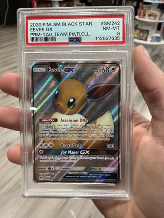 Eevee GX PSA 8 SM242 NM-MT