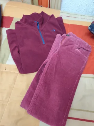 Conjunto polar y pantalón pana