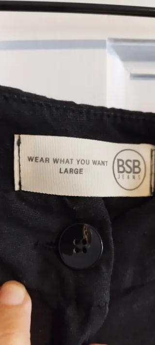 Bermudas de vestir negras