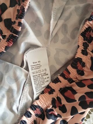 Pijama animal print primavera otoño TXs S