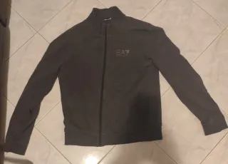 Felpa Emporio Armani zip grigia taglia M