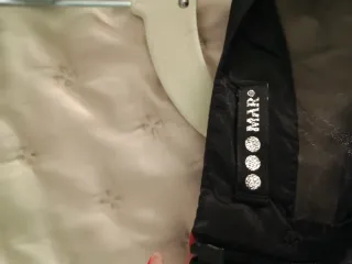 Chaqueta fiesta organza negra