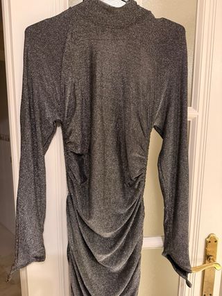 Vestido largo brillante espalda descubierta nuevo