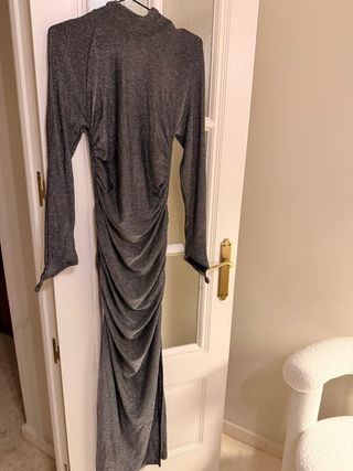 Vestido largo brillante espalda descubierta nuevo