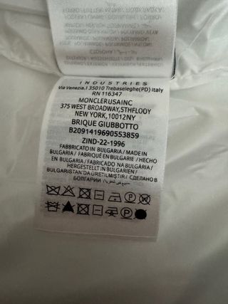 Giacca Moncler Maya Bianca