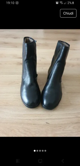 Stivaletti neri con pellicciotto