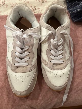 Zapatillas Pepe Jeans Blancas y beige