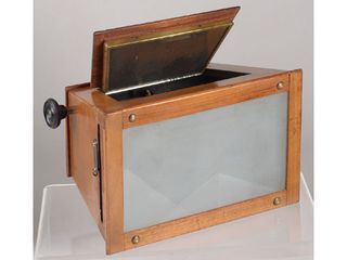 antiguo visor estereoscópico Mattey_ estereoscopio