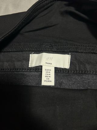 Calças Jeans Maternidade H&M Pretas