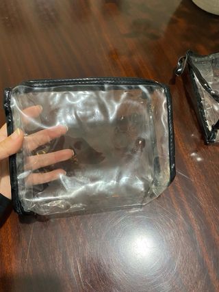 Lote 3 neceseres transparentes