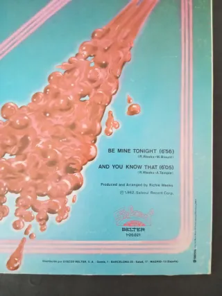 Vinilo Maxi Single The Jammers - Be Mine Tonight