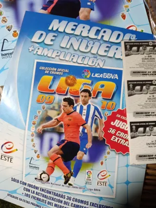 Álbum Liga 2009 10 + Chicles + invierno sin pegar