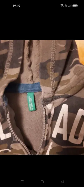 Felpa bambina camouflage