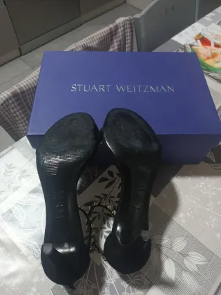 Sandalias Stuart Weitzman Perlas Negras