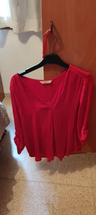 Blusa Stradivarius azul talla M