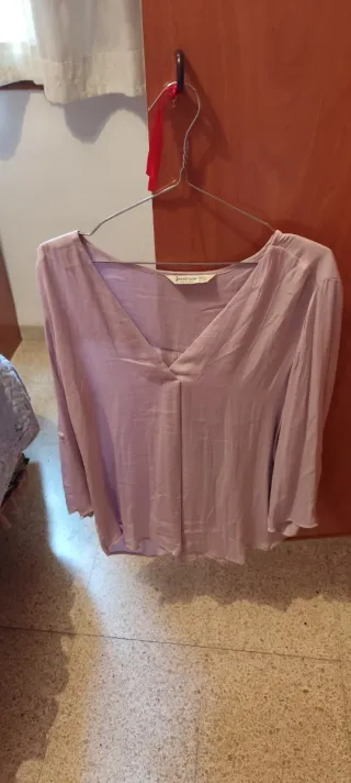 Blusa Stradivarius azul talla M