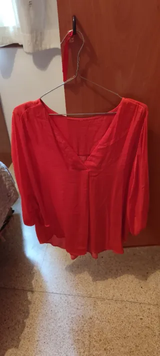 Blusa Stradivarius azul talla M