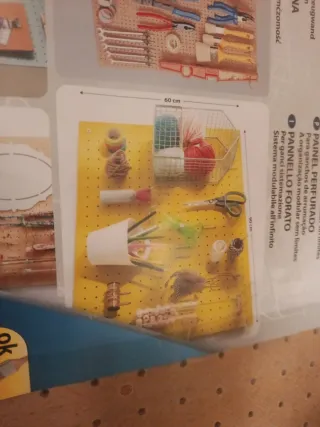 Panel perforado para herramientas 6 unidades