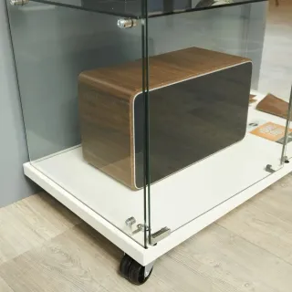 Vitrina expositora cristal 4 estantes.