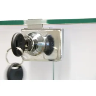 Vitrina expositora cristal 4 estantes.