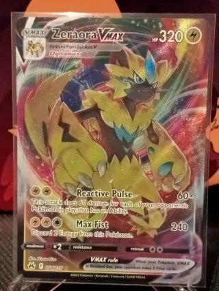 Carta Pokémon Zeraora VMAX 054/159