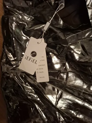 Conjunto Ropa Brillante Plata y Azul