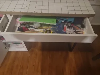 Escritorio Ikea Blanco y Madera