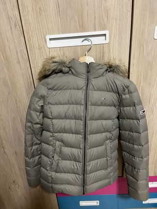 Chaqueta Tommy Hilfiger Beige con Capucha