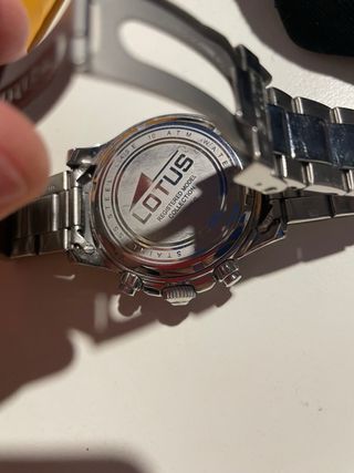 Reloj Lotus Cronógrafo Verde y Plateado