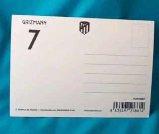 2018 Griezmann postal oficial Atlético de Madrid