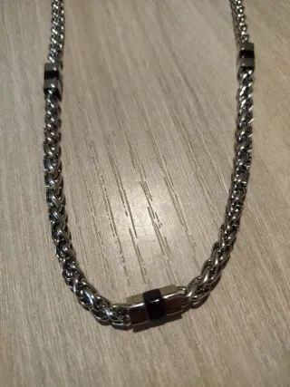 Collana Uomo Sector Energy Argento Nero