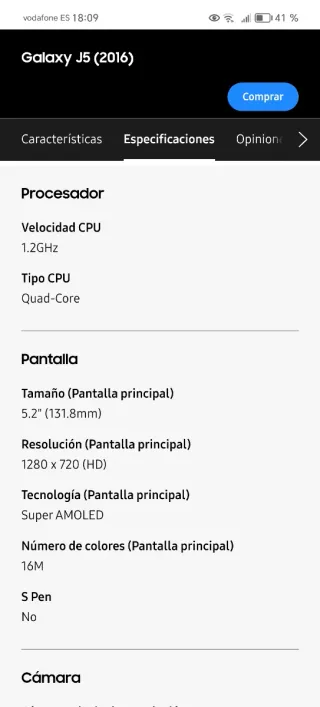 Samsung Galaxy J5 6 Dorado