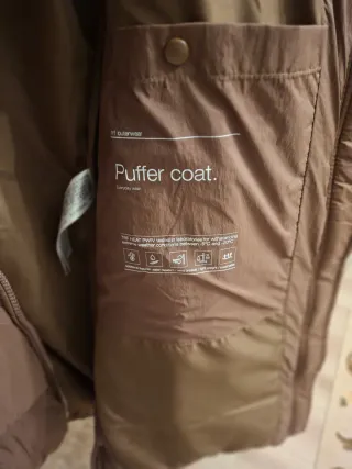 Chaquetón marrón water repellent.