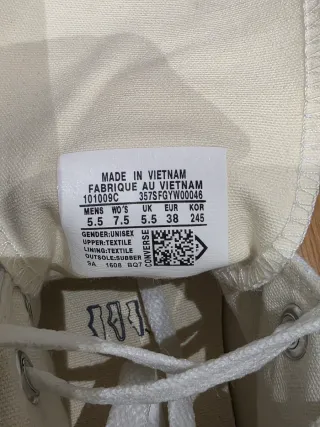 Botas Converse Blancas Talla 38