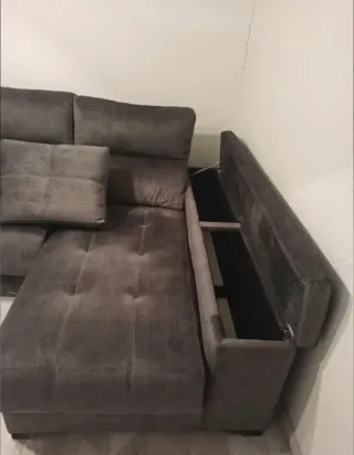 Sofá Chaiselongue gris