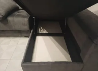 Sofá Chaiselongue gris