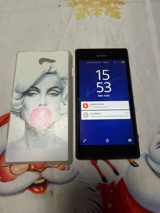 Sony Xperia M2 Negro + Funda Marilyn