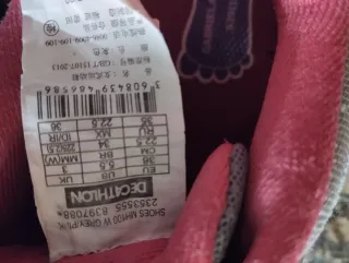 Zapatillas trekking niñ@ gris y rosa