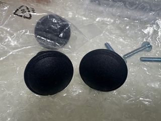 Pomos negros para cajón (3 unidades)