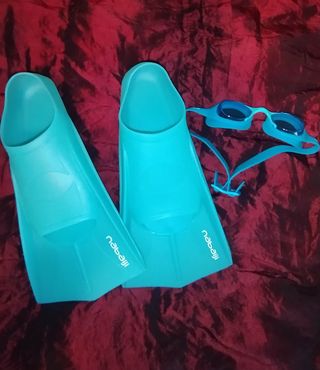 Aletas de natación Nabaiji color turquesa