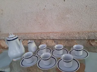 Juego de café 6 servicios porcelana