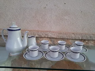 Juego de café 6 servicios porcelana